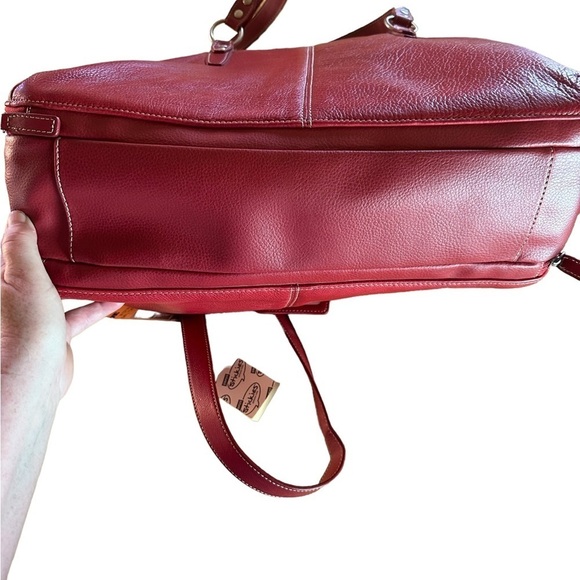 Buxton Quality red leather expandable computer “Madison Tote” Valentine red. NWT - Picture 11 of 15